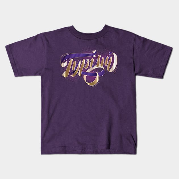 Typism - word design Kids T-Shirt by Nobiya